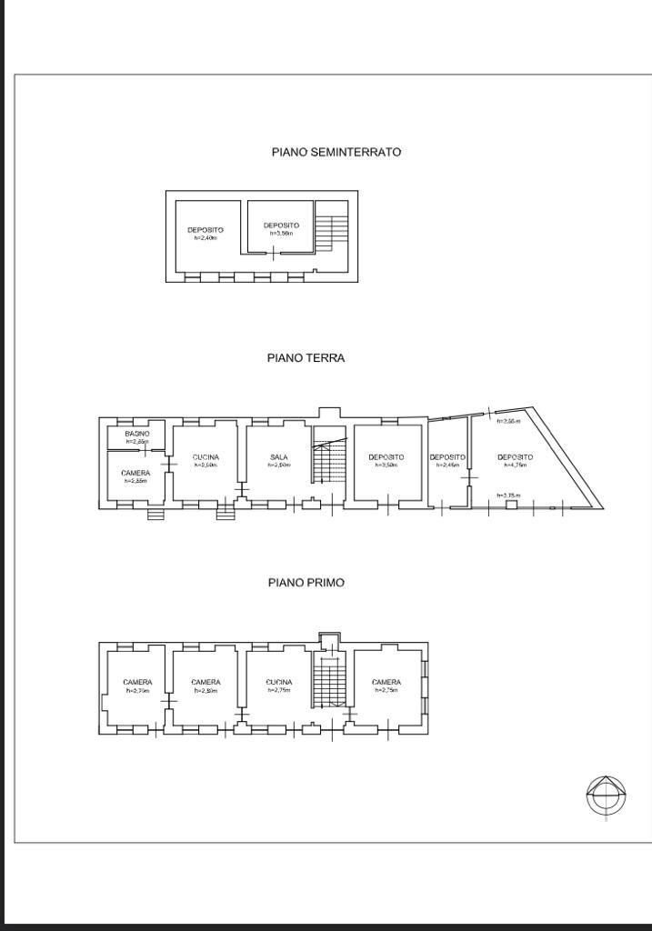 Independent house Via re Umberto 14, Perosa Argentina - floor plans 1
