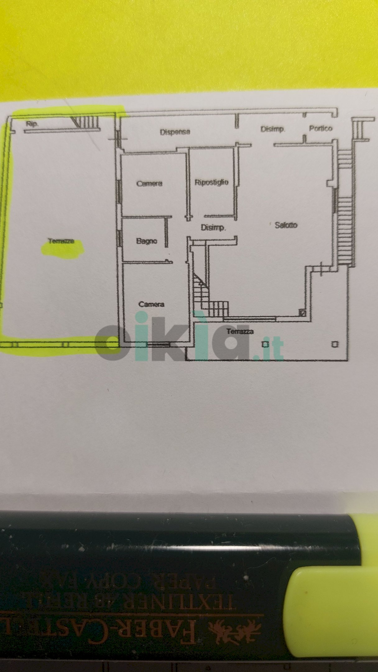 Villa Bifamiliare frazione Tre Fasci, Monzuno - planimetria 1