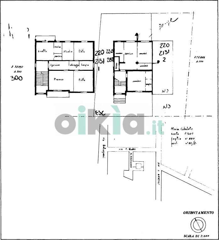 Semi-detached Villa via Amleto Presacco 5, Forlì - floor plans 1