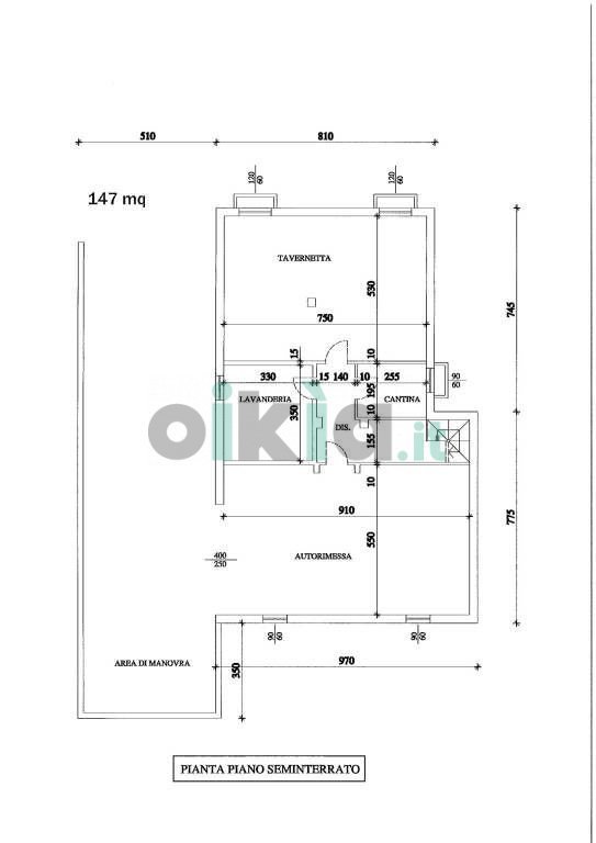 Villa Via Trieste 177, Bosconero - planimetria 1