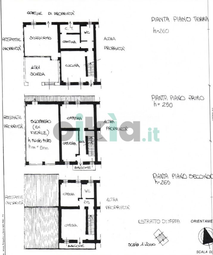 Terraced Villa San Damiano d'Asti - floor plans 1
