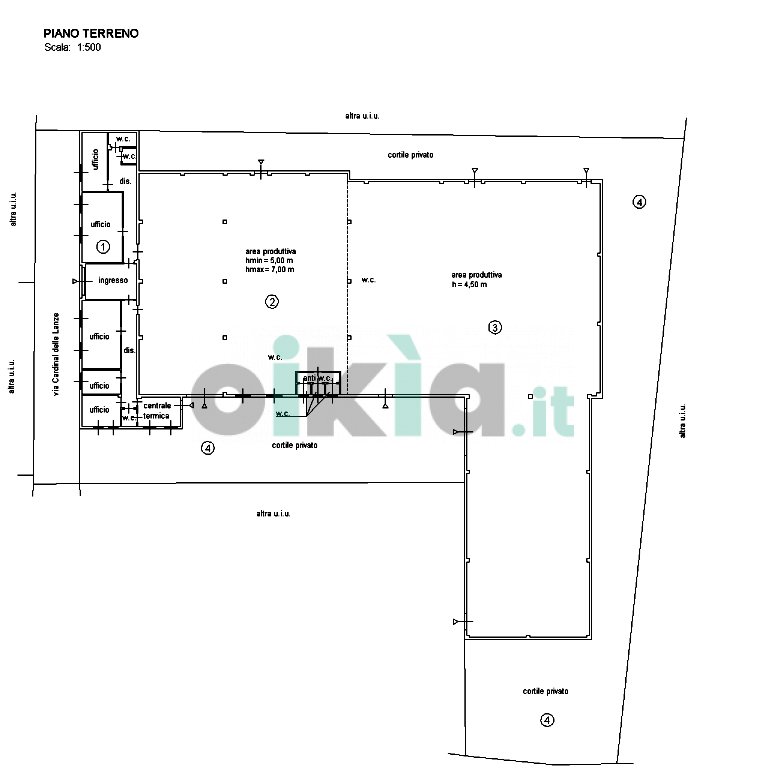 Shed Via Cardinale delle Lanze 23, Montanaro - floor plans 1