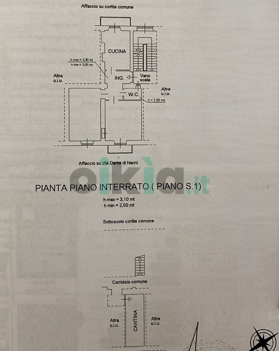 Trilocale Via Di Nanni 83, Torino (zona San Paolo) - planimetria 1