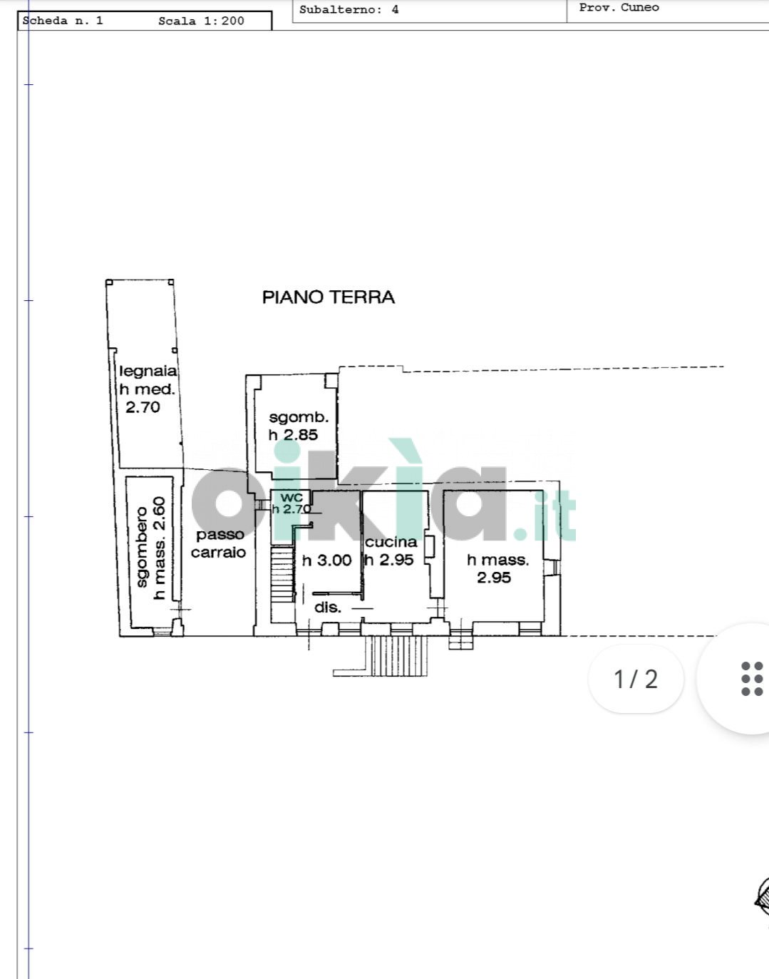 Farmhouse Via ripoira, Barge - floor plans 1
