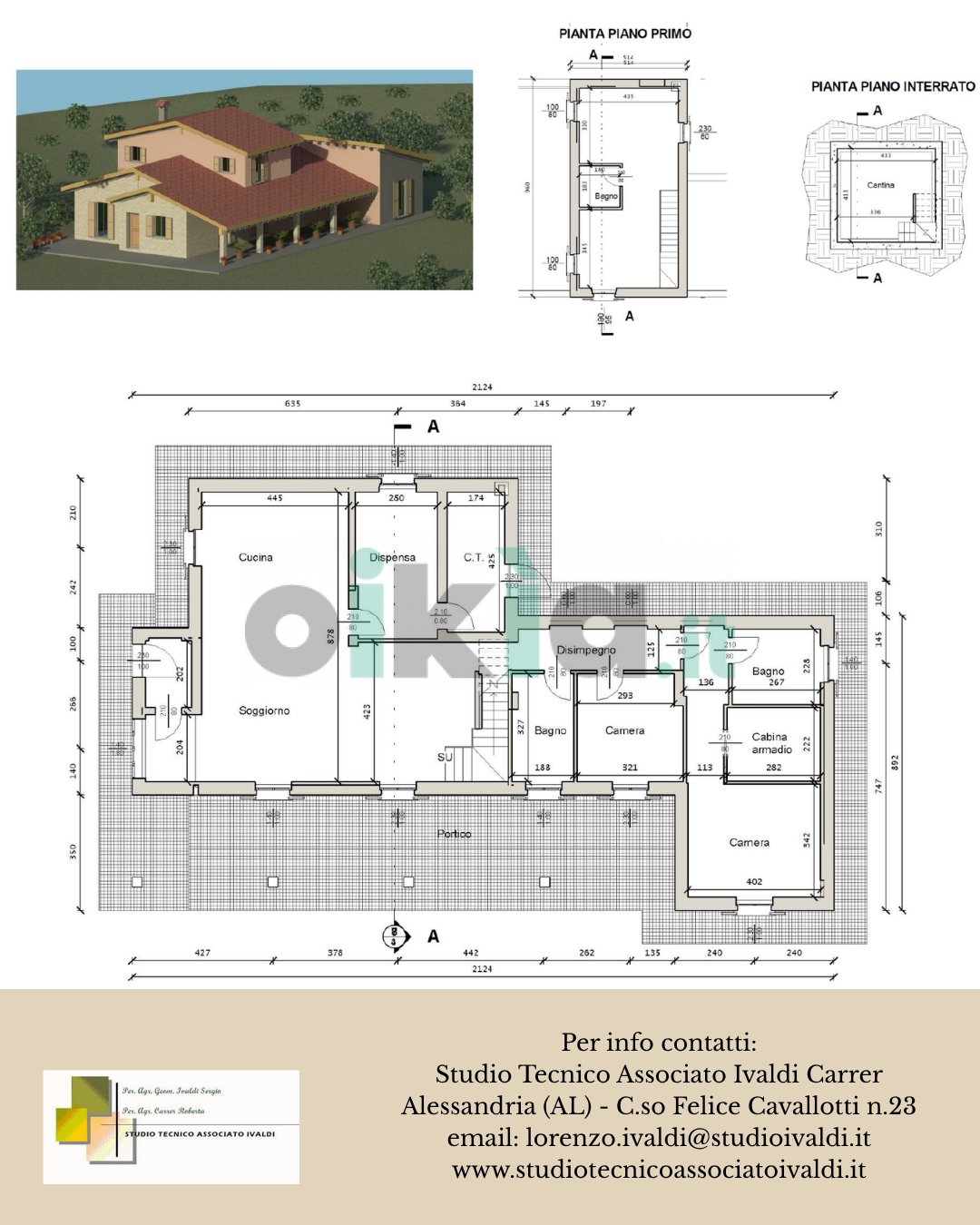 Villa Regione Caliogna, Melazzo - planimetria 1