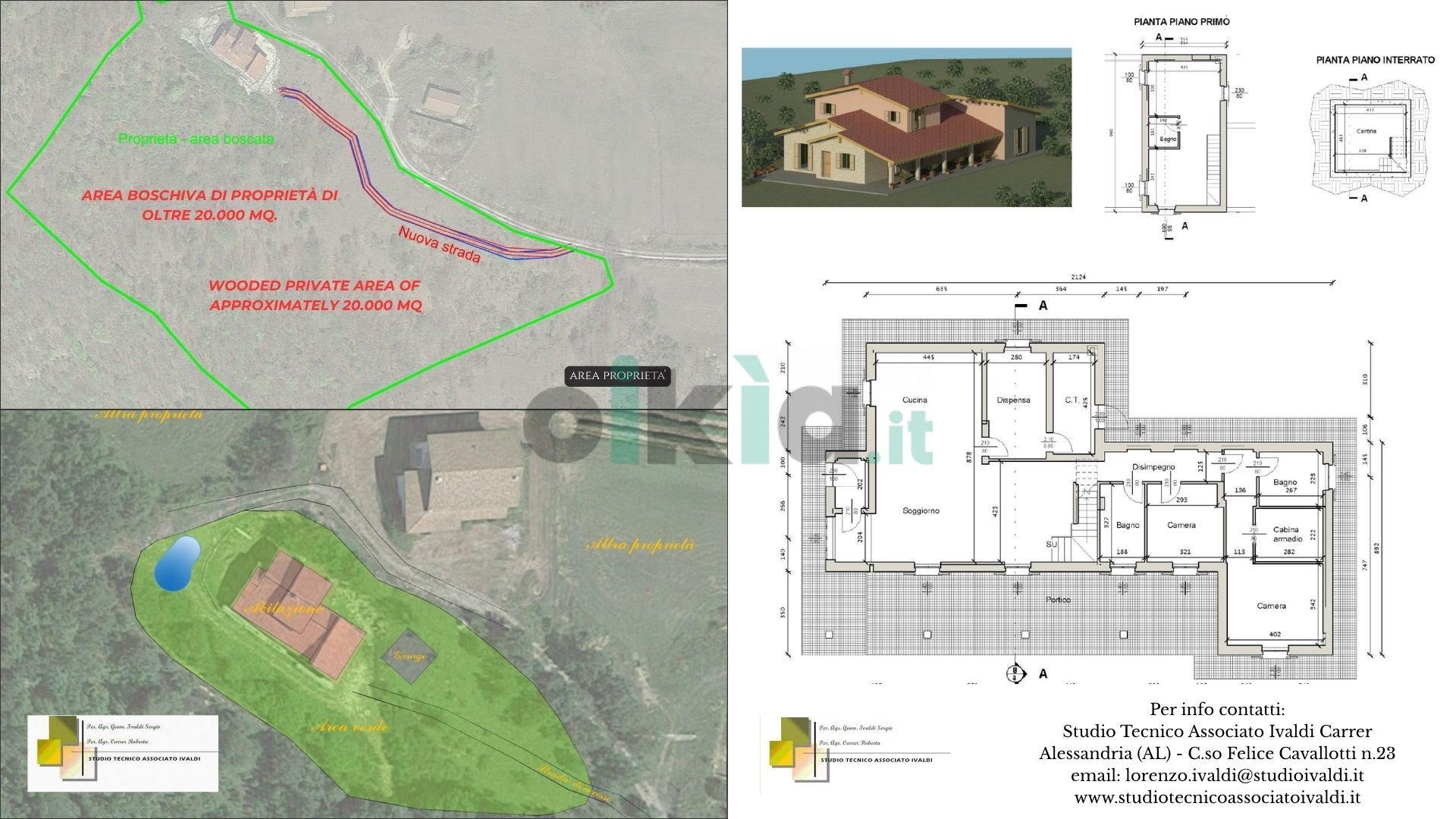 Villa Regione Caliogna, Melazzo - planimetria 1