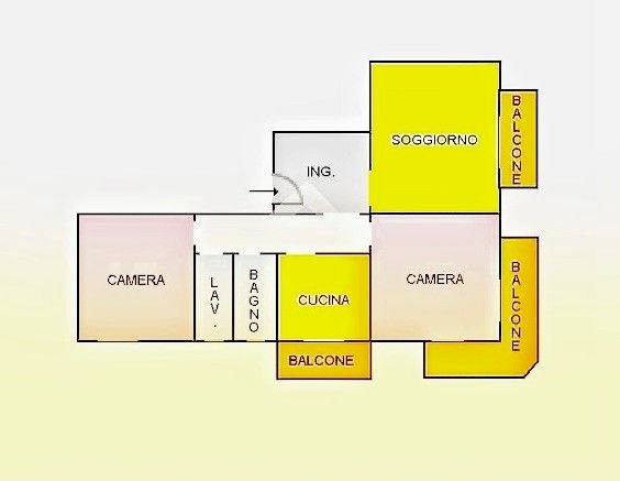 Four-room apartment Via ferreria , Baronissi - floor plans 1